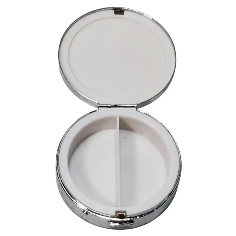 BRIGHTON PILL BOX Love Beat COLLECTION Red W/ Silver Heart - Picture 9 of 10